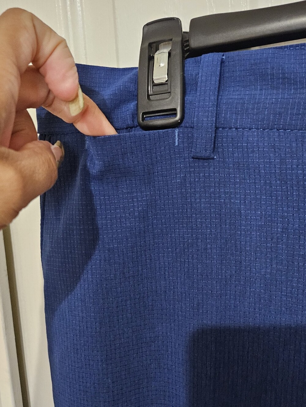 J.Lindeberg Vent Golf Pants Men's Size 32x34 Blue Performance Stretch Flat Front - Picture 7 of 12